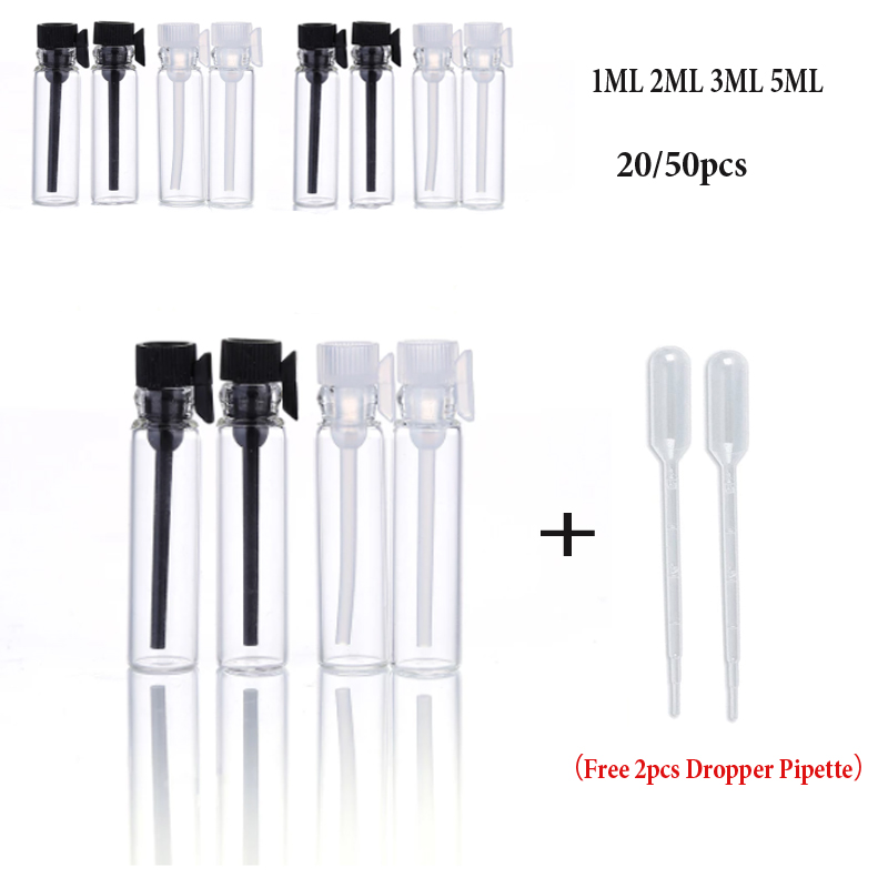 Perfume Fragrance Lab - 20/50Pcs 1/2/3Ml Lege Helder Glas Parfum