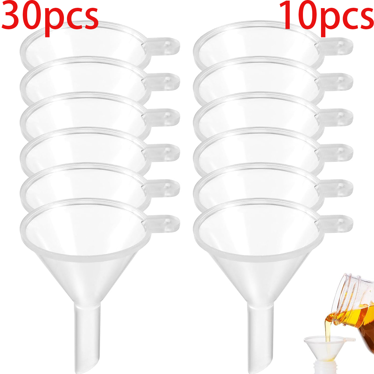 Perfume Fragrance Lab - 10/30 Stuks Mini Trechter Plastic Smalle