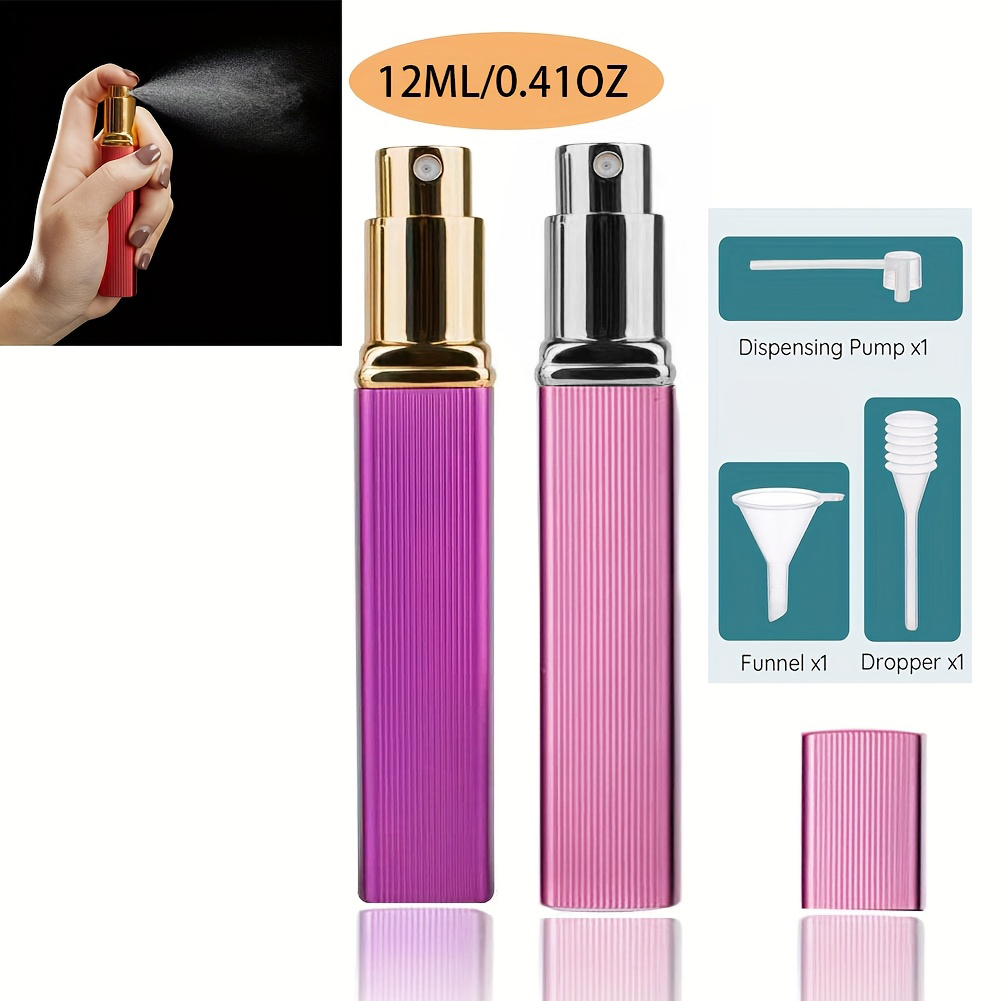 Perfume Fragrance Samples - 2-delige set, 12 ml hervulbare parfumspuitfles,