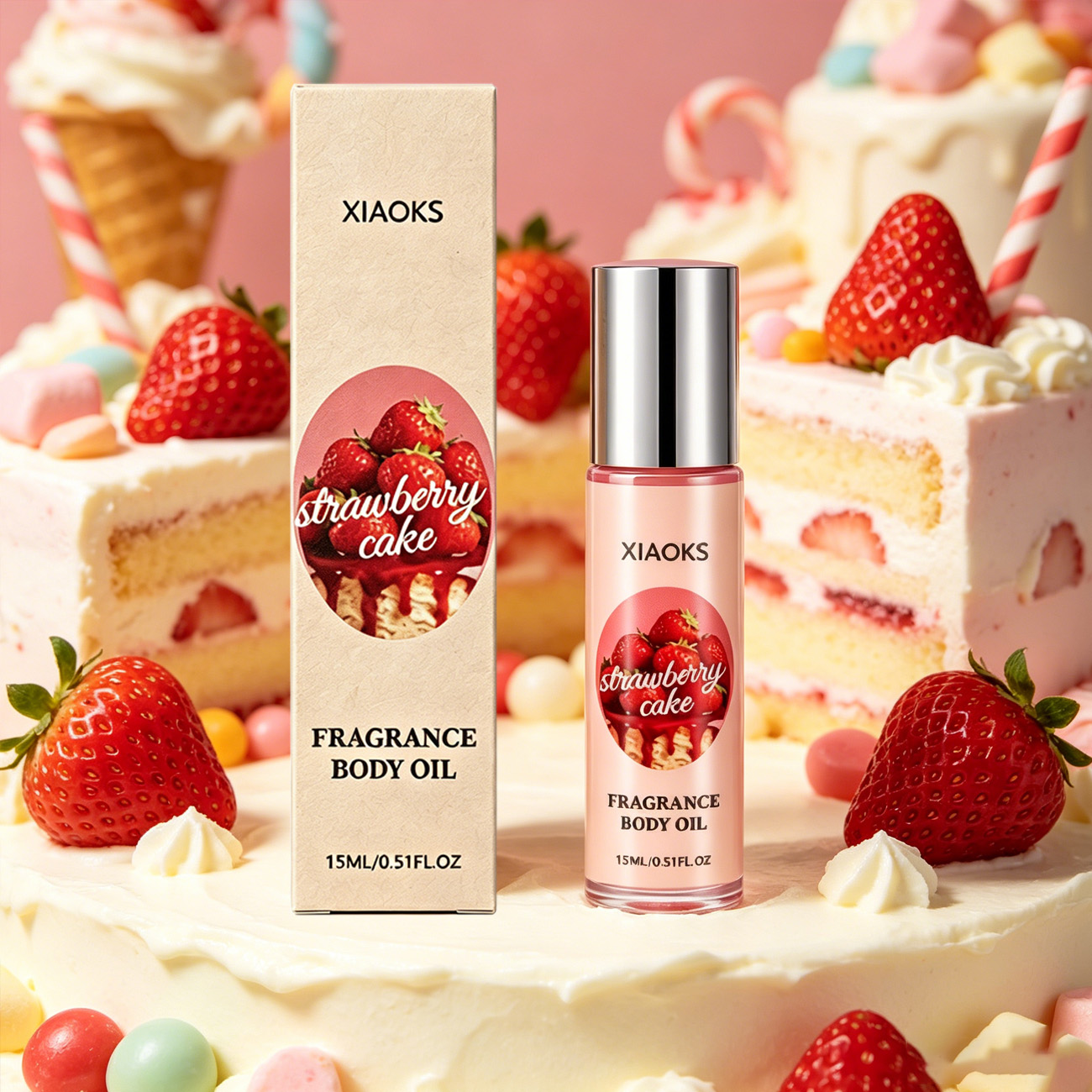 1 fles Strawberry Cake Sweet R - Perfume Fragrance Bottle recensie en prijs