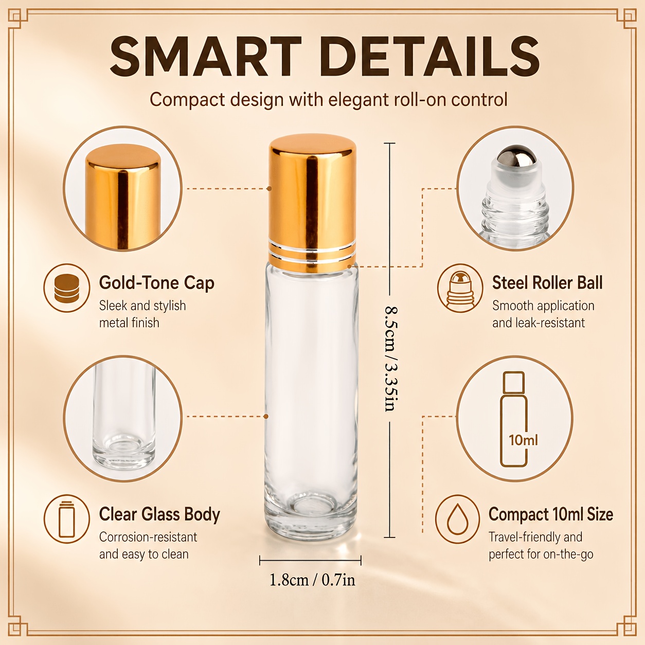 7/14 Stuks Glazen Roll-On Fles - Attar Oil Roll On recensie en prijs