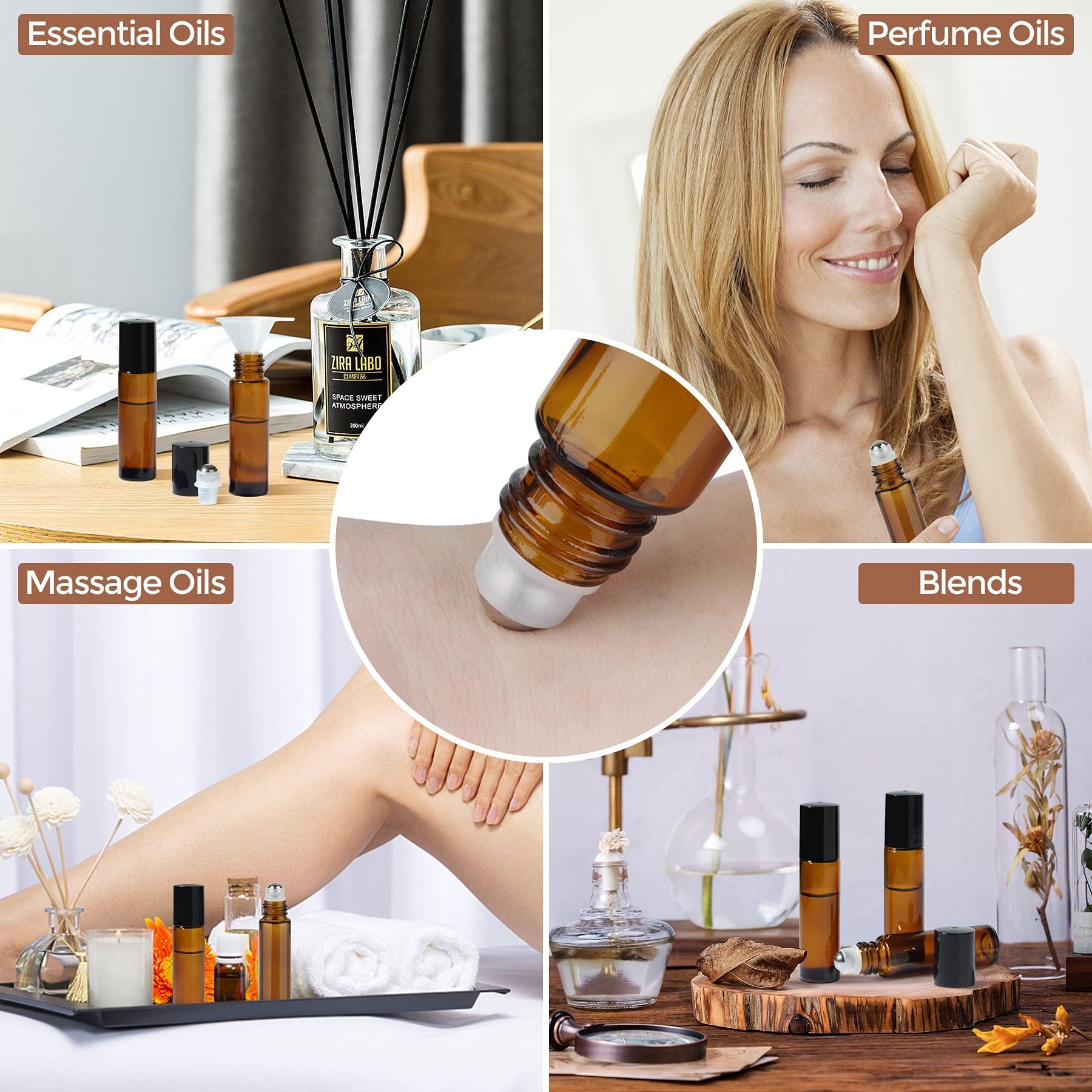 8/30 Stuks Glazen Roll Op Fles - Attar Oil Roll On recensie en prijs